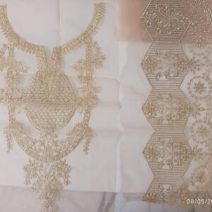 Sapphire Set with Light Sequin Neckline + 1 Yard Border